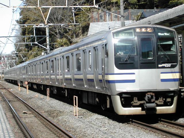 JR東日本横須賀線・総武線快速　停車駅案内　車内路線図　E217系 JR東日本横須賀線・総武線快速 停車駅案内 車内路線図 E217系